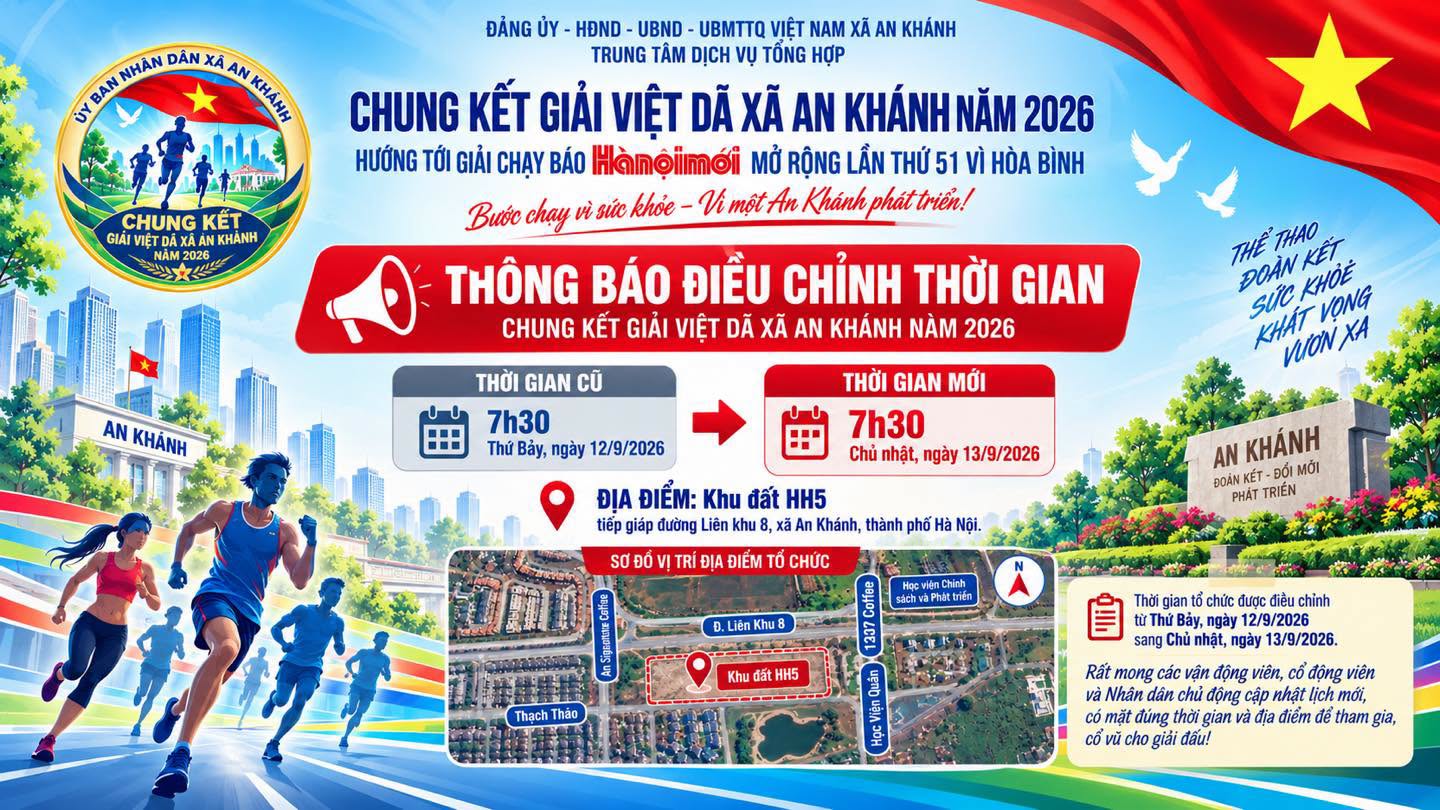 Chung kết Giải Việt dã xã An Khánh