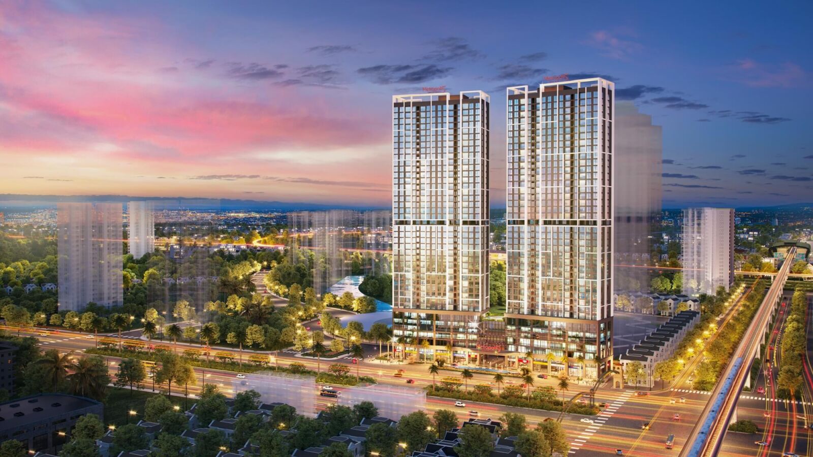 Kiến trúc xanh thẳng đứng với điểm nhấn các khu vườn chân mây Sky Park độc bản tại dự án Metropoli5