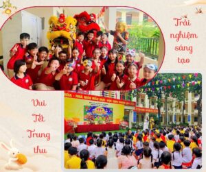 Nụ cười rạng ngời của các bạn nhỏ khi được giao lưu cùng các nhân vật quen thuộc của ngày Tết Trung thu.