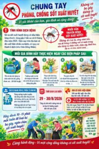 Infographic hướng dẫn nhân dân xã An Khánh thực hiện các biện pháp loại bỏ bọ gậy và phòng dịch sốt xuất huyết.