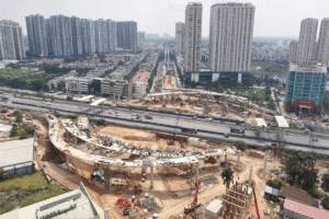 Nút giao đấu nối trực tiếp với trục đường Lê Trọng Tấn và tâm điểm các khu đô thị tại xã An Khánh.